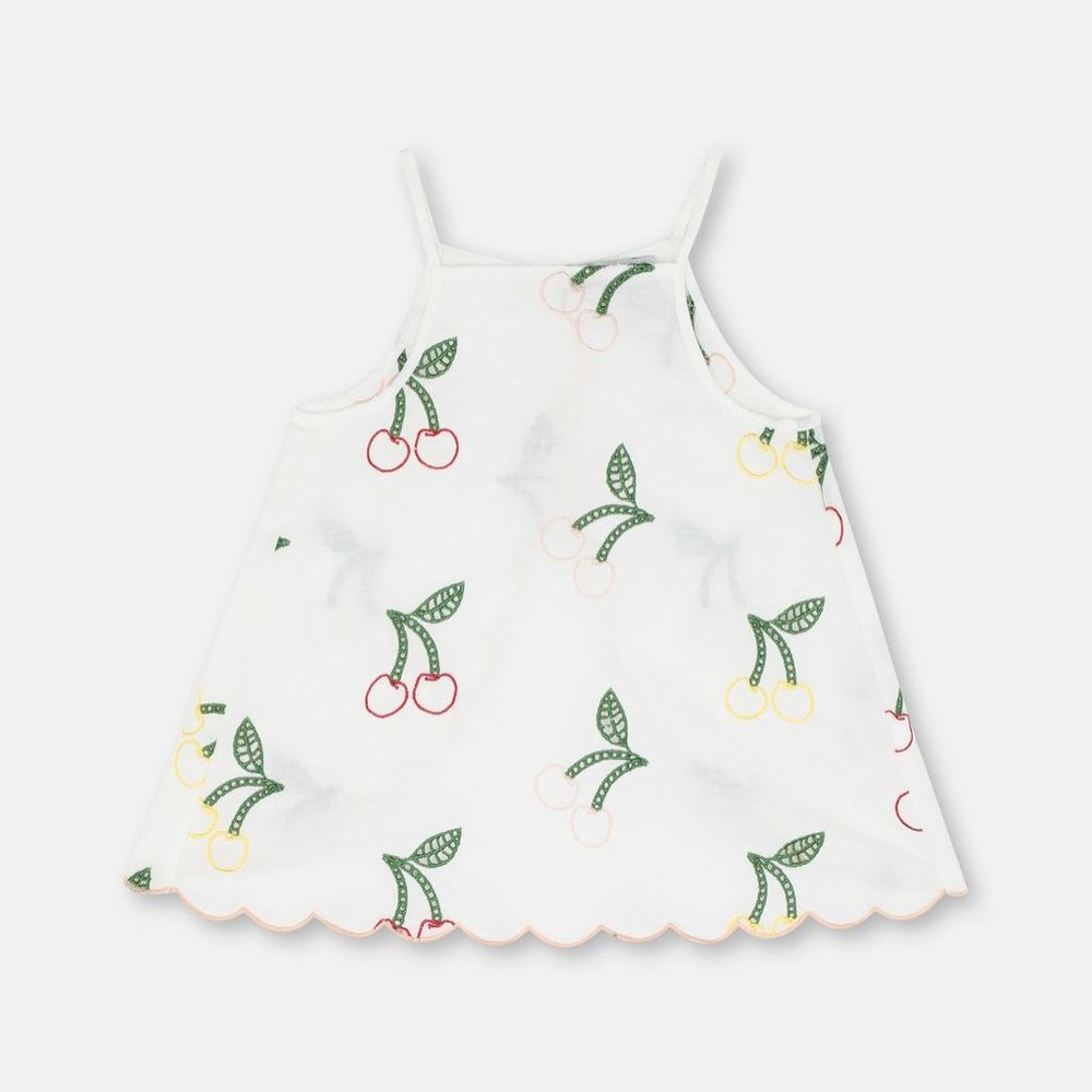 Stella McCartney Girl's Embroidery Cherry Blouse